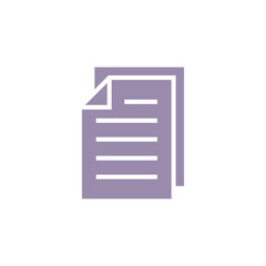 Paper Sheet Document Icon Vector Template