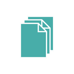 Paper Sheet Document Icon Vector Template