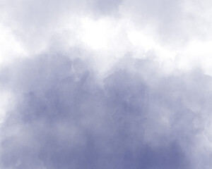 曇り空の水彩風イラスト　背景