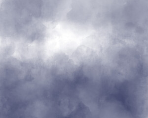 曇り空の水彩風イラスト　背景