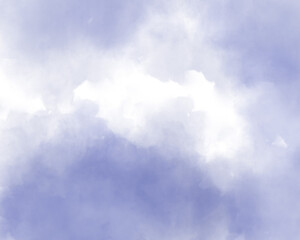 曇り空の水彩風イラスト　背景