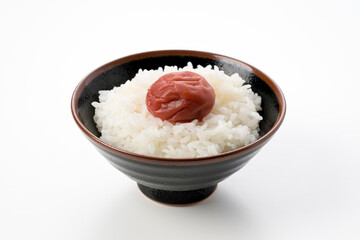 ご飯と梅干し