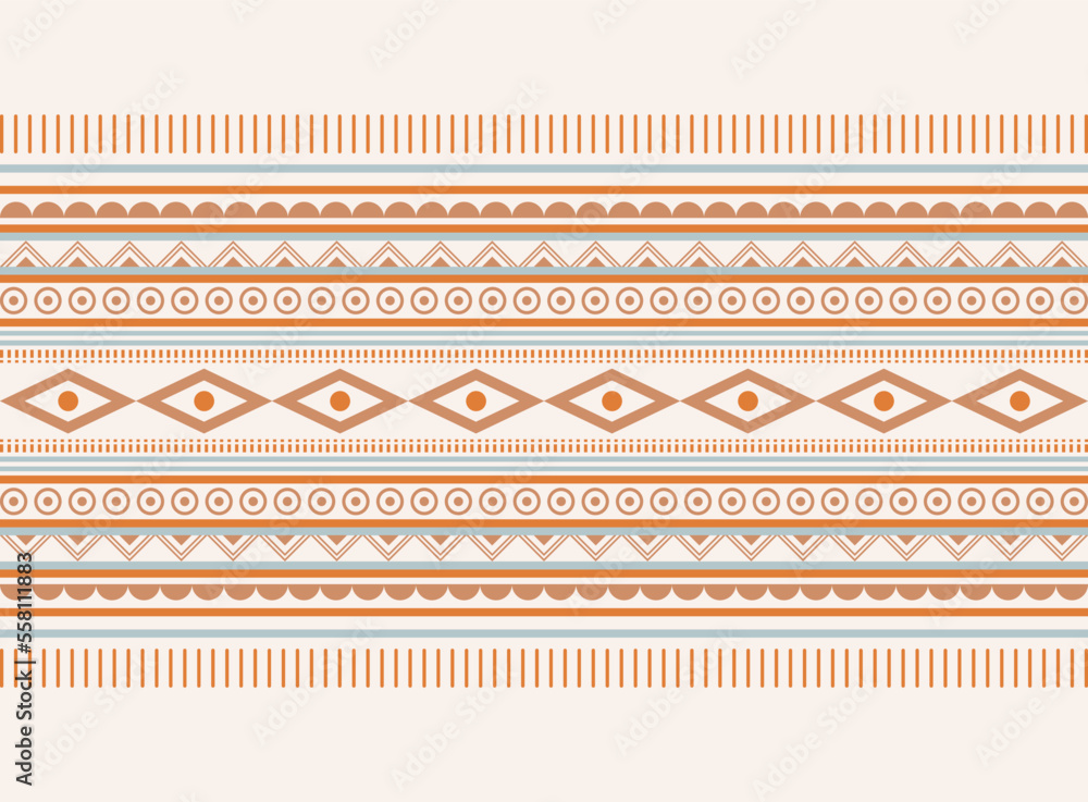 Aufkleber geometric ethnic oriental pattern background. pattern design in boho style. design for texture, wrap