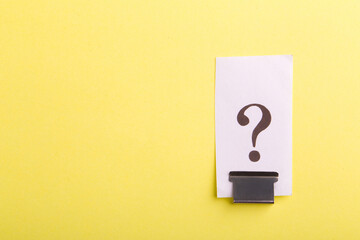 Question Mark Business Concept With Blank Copy Space