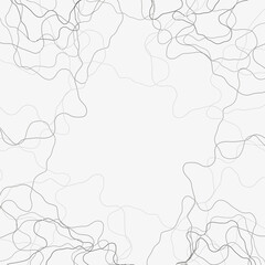 Wavy lines on abstract background, grey, dark gray curves, design element