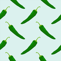 anaheim pepper seamless pattern. chili seamless pattern flat design vector illustration