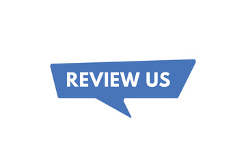 review us text Button. review us Sign Icon Label Sticker Web Buttons
