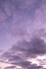 Fototapeta premium beautiful sunset with blues and pinks 