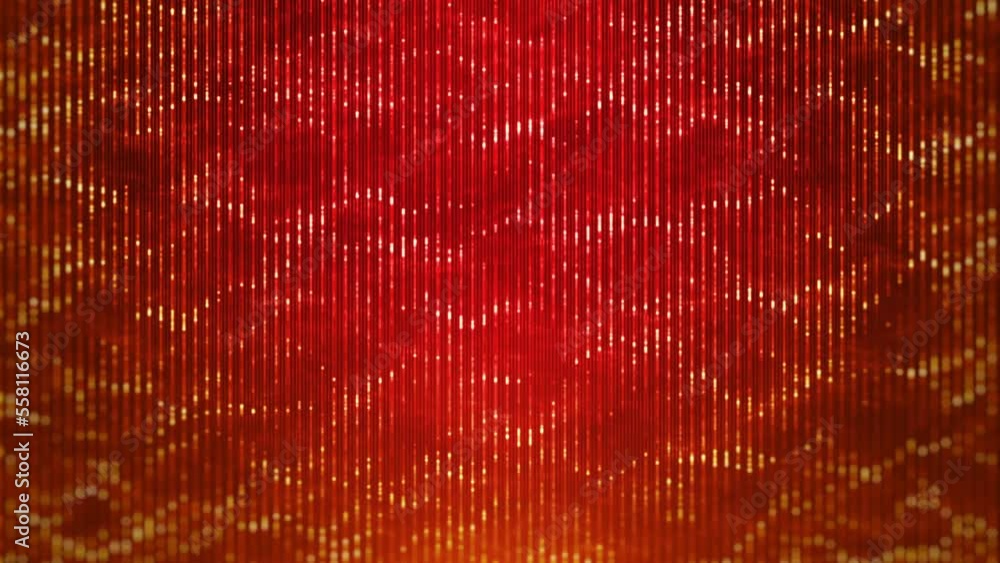 Poster abstract fractal technology background loop/ 4k animation of an abstract fractal background with par