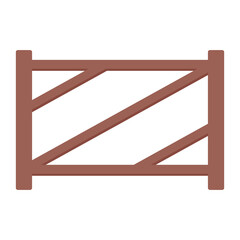 Wooden railing vector. railing on white background.