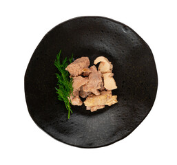 Cod Liver Closeup, Fish Fat Omega-3 Food, Macro Detailed Healthy Seafood Meal, Cod Liver