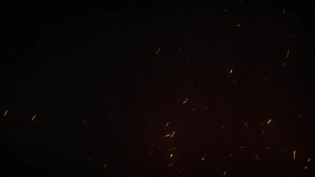 3D animation on realistic fire sparks with smoke haze looped with alpha channel (transparency) in HQ 32bit Apple ProRes. Easy use. Drag and drop in your project.