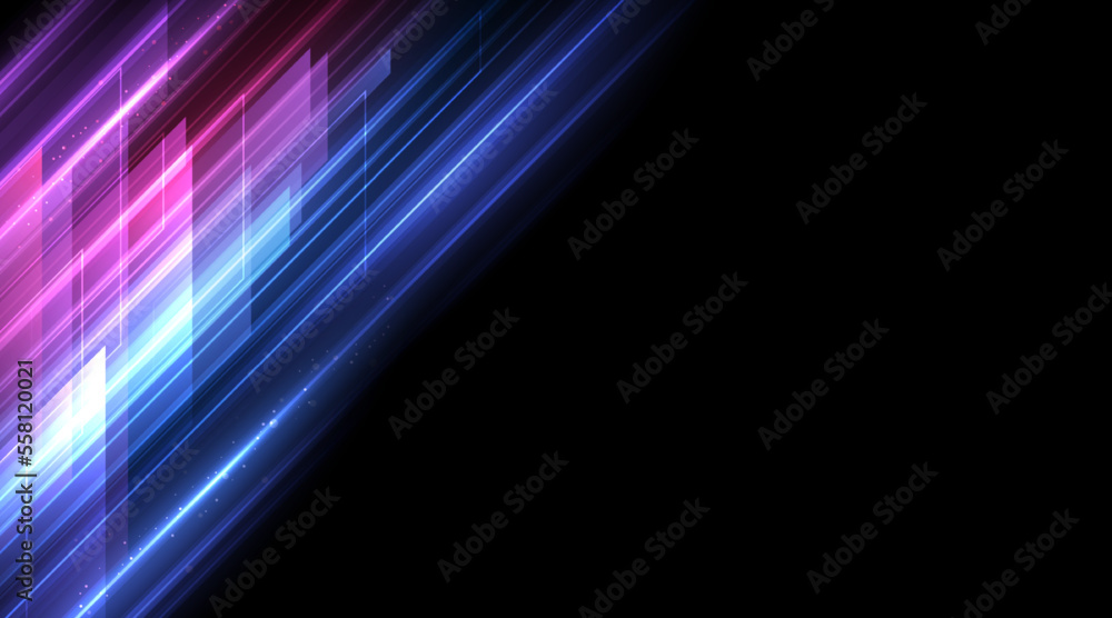 Poster modern abstract high speed lines overlapping. dynamic motion effect. future technology movement patt
