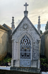 Typical grave at the cemetery in Funchal, Madeira