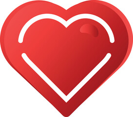 Heart love shape  valentine's day Icon 