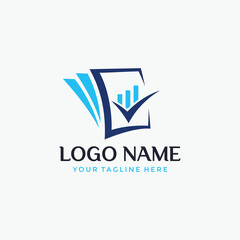 Real Invest - vector logo template concept. Economic finance investment sign. Business symbol.