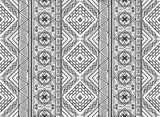 Seamless pattern with boho ornament design. Vector hand drawn illustration
