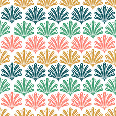 Abstract decorative ornament. Seamless pattern with vector illustration
