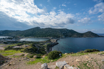 Amazing views from Knidos, which was a Greek city in ancient Caria in Asia Minor, Turkey, situated...