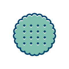 biscuit icon vector design template in white background