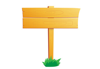 Fototapeta premium vector wooden sign isolated on white background