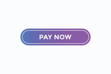 pay now button vectors.sign label speech bubble pay now 
