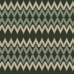 Argyle Fair Isle Seamless Pattern Design