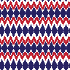 Argyle Fair Isle Seamless Pattern Design