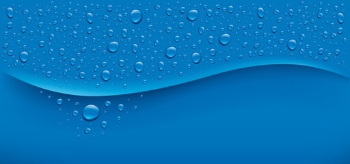 blue water drops background	
