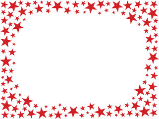 Fototapeta na wymiar vector frame with stars - red colored banner