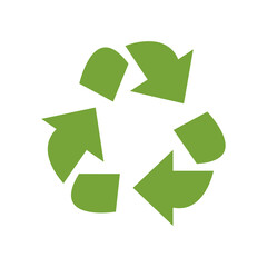 Recycling sign green, waste sorting, environmental friendliness, eco, ecology