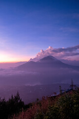 sunrise in the mountains