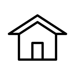 house icon in trendy flat design