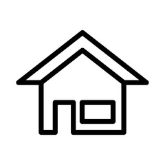 house icon in trendy flat design