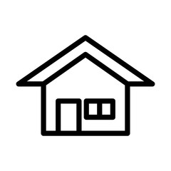 house icon in trendy flat design