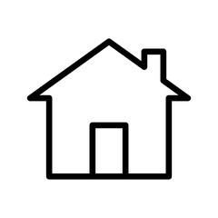 house icon in trendy flat design