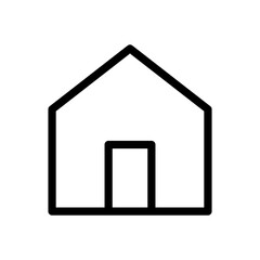 house icon in trendy flat design