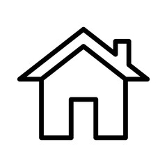 house icon in trendy flat design