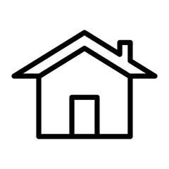 house icon in trendy flat design