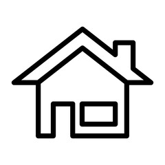 house icon in trendy flat design