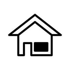 house icon in trendy flat design