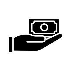 Cash icon. sign for mobile concept and web design. vector illustration