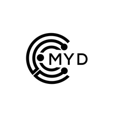MYD letter logo design.MYD creative initials monogram vector letter logo concept.MYD letter design.
 - obrazy, fototapety, plakaty