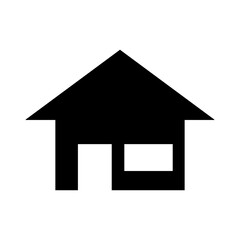 house icon in trendy flat design