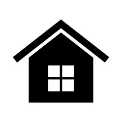 house icon in trendy flat design
