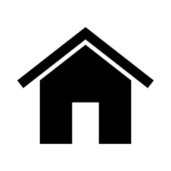 house icon in trendy flat design
