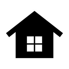 house icon in trendy flat design