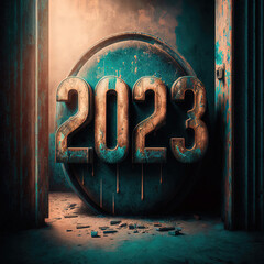 2023 new year, AI generated