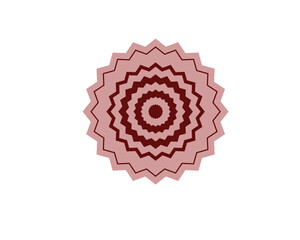 red and white snowflake