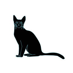  Cat design ideas stock illustration. Cat design art on white background